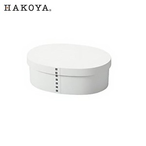 HAKOYA 曲げわっぱ 抗菌 一段弁当箱 小 500mL マットホワイト 30299 たつみや