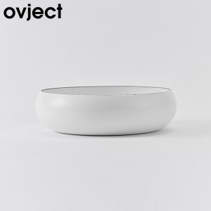 Ovject ボウル 18cm マットホワイト 深皿 ホーロー 耐熱 オーブン 直火OK O-EBL18MWH オブジェクト ハース