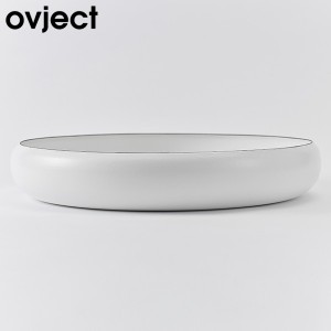 Ovject ボウル 30cm マットホワイト 深皿 ホーロー 耐熱 オーブン 直火OK O-EBL30-MWH オブジェクト ハース