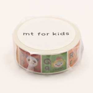 mt for kids アルファベットN-Z マスキングテープ MT01KID014 カモ井加工紙