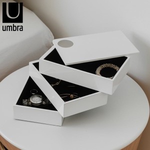 Umbra スピンドル ボックス ホワイト 収納 2308712660 アンブラ アントレックス