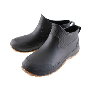 朝倉 ショートレインブーツ Mサイズ ブラック JR-30270 長靴