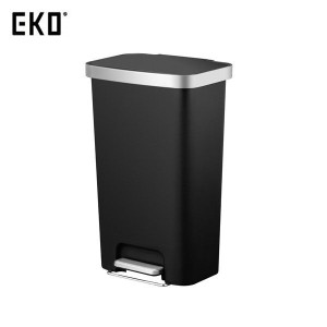 EKO ゴミ箱 ハナステップピン 45L ブラック ペダル式 ごみ箱 ダストボックス EK6266-45L-BL