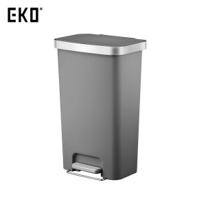 EKO ゴミ箱 ハナステップピン 45L グレー ペダル式 ごみ箱 ダストボックス EK6266-45L-GR