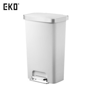 EKO ゴミ箱 ハナステップピン 45L ホワイト ステップ式 ごみ箱 ダストボックス EK6266-45L-WH