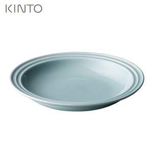 KINTO GLOW プレート 24cm ライトブルー 皿 陶器 キントー