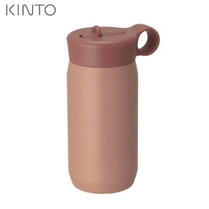 KINTO プレイタンブラー 水筒 キッズ 300mL ストロー ステンレス アッシュピンク 20376 キントー