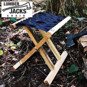 (長期欠品中、予約販売)アウトドア 椅子 ランバージャックスチェア ネイビー LUMBER JACKS CHAIR 品番：LUM-CHNA キャンプ スツール ジャ