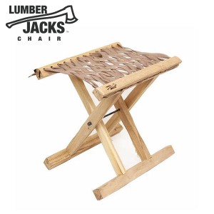 アウトドア 椅子 ランバージャックスチェア サンドベージュ LUMBER JACKS CHAIR 品番：LUM-CHSB キャンプ スツール ジャグスタンド