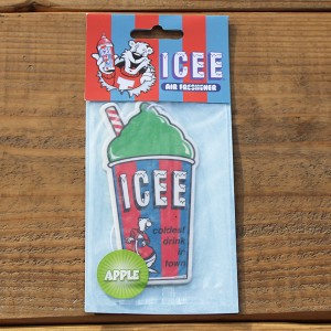 ICEE AIR FRESHNER GREEN(APPLE) USAグッズエアーフレッシュナー アメリカ 企業モノ