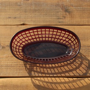 FAST FOOD BASKET OVAL BROWN USAグッズ ジャンクフード チップス スナック アメリカ