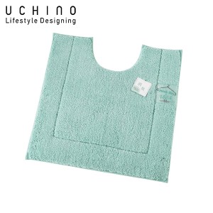 UCHINO トイレマット クイックドライ ティントデオ 約60×60cm ブルー TIM38953 B