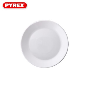 PYREX ミルクグラス サラダプレート 19cm ジャストホワイト 皿 軽量 割れにくい CP-8841 Milkglass パイレックス パール金属