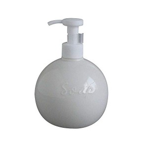LOLO ディスペンサーボトル ソープ 丸 白 ポンプ式 手洗い 陶器 磁器 除菌 日本製 ロロ