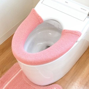 オカ コムフォルタ6 トイレ便座カバー 洗浄暖房型専用便座カバー ピンク (シンプル かわいい カジュアル 無地)