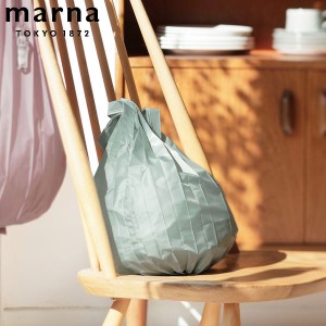 マーナ (marna) Shupatto ミニマルバッグDrop 12L (ホワイトセージ) シュパット エコバッグ 折りたたみ 買い物袋 (ドロップ 縦型/大容量)
