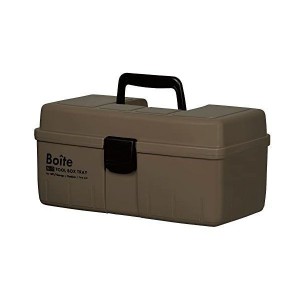ベストコ Boite ツールボックス 中皿式 ガレージ DIY アウトドア 工具箱 パーツ ブラウン MA-4024
