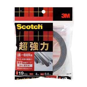 3M 両面テープ 超強力 金属 一般材料用 幅19mm 長さ4m スコッチ SKD-19R セミロング スリーエム D2305