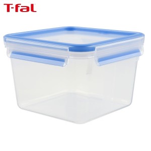 T-fal マスターシール フレッシュ MW スクエア 1.75L ホワイト+ブルー 保存容器 N10141 ティファール D2312