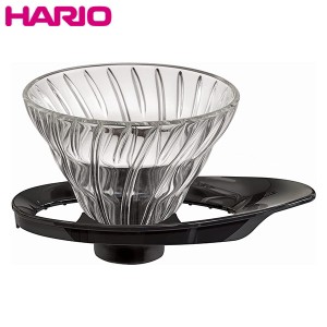 HARIO V60 耐熱ガラス透過ドリッパー 01 ブラック 1〜2杯用 VDGR-01-B ハリオ