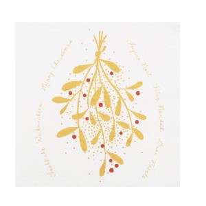 南海通商 ペーパーナプキン Napkins. Mistletoe D2403