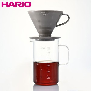 HARIO ビーカーサーバー&ドリッパーセット 1〜4杯用 BVD-3012-GR D2311