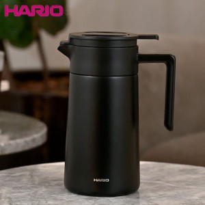 HARIO セラミックコーティング 真空二重保温ポット 600mL ブラック ハリオ CHP-600-B D2404