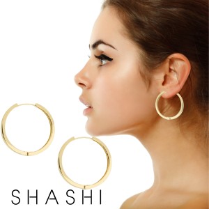 SHASHI シャシ ピアス Timeless Hoop ゴールド アクサセリー ピアス 誕生日 プレゼント ギフト 贈り物 お祝い パーティー 結婚式 二次会 