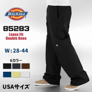 ディッキーズ ダブルニー 85283 Dickies ワークパンツ USAサイズ ルーズフィット Loose Fit Double Knee Work Pants 6カラー ロゴ ワーク