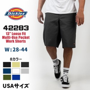 ディッキーズ ハーフパンツ Dickies 42283 USAサイズ ルーズフィット ひざ下 ショーツ 13インチ Loose Fit Multi-Use Pocket Work Shorts