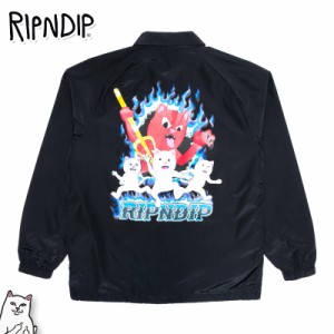 リップンディップ RIPNDIP コーチジャケット Hades Coach Jacket ブラック 黒 ナイロンジャケット トップス アウター スケーター ストリ