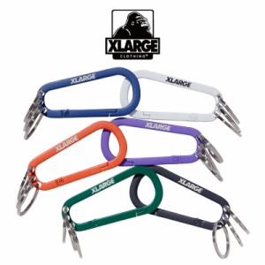 XLARGE カラビナ トエクストララージ STANDARD LOGO KEYRING CARABINER キーリング プレゼント アクセサリー ロゴ ストリート メンズ ユ