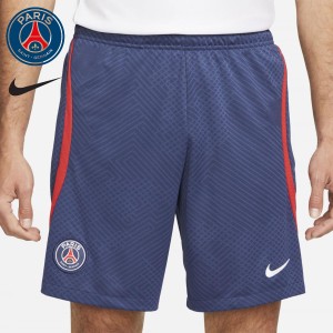 パリサンジェルマン NIKE コラボ PSG ショーツ ハーフパンツ ショートパンツ Short Entranement PSG Strike Bleu NAVY ロゴ パンツ ドラ