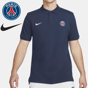 パリサンジェルマン ナイキ コラボ ポロシャツ コアポロ Polo PSG Crew Bleu クレスト ポロ JORDAN 半袖 ロゴ メンズ ユニセックス ナイ