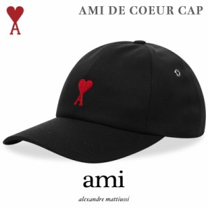 AMI Paris 帽子 アミ パリス AMI DE COEUR キャップ ブラック AMI ALEXANDRE メンズ レディース ユニセックス 正規品[衣類] ユ00572