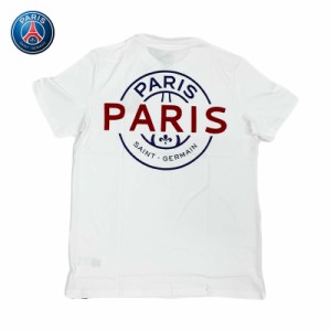 パリサンジェルマン Tシャツ Paris Saint Germain PSG 半袖 ホワイト ロゴ メンズ ユニセックス ナイキ NIKE ジョーダン JORDAN 正規品[