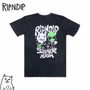 リップンディップ Tシャツ RIPNDIP 半袖 Super High Tee ブラック トップス スケーター ストリート メンズ ユニセックス Rip N Dip[衣類]