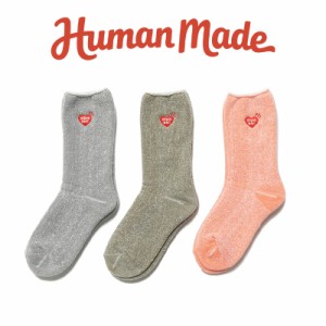 HUMAN MADE 靴下 ヒューマンメイド PLATING PILE SOCKS ハイソックス アクセサリー ロゴ ハート メンズ レディース ユニセックス 正規品[