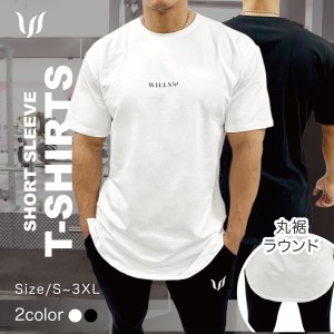 Tシャツ メンズ 半袖 WILLS FITNESS ウィルズ フィットネス CORE SHORT SLEEVED T SHIRT 筋トレ ジム ウエア スポーツウェア LIVE FIT VA