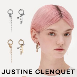 ジュスティーヌクランケ Justine Clenquet ステラ ピアス Stella earrings シルバー レディース メンズ ユニセックス パラジウム[アクセ