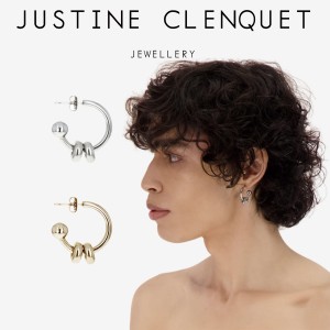 ジュスティーヌクランケ ピアス Justine Clenquet アラン ピアス シングル Alan earrings シルバー レディース メンズ ユニセックス パラ