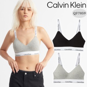 カルバンクライン 下着 Calvin Klein ブラ コットン インナー ライトリーブラレット ブラック グレー アンダーウエア ブラトップ CK スポ