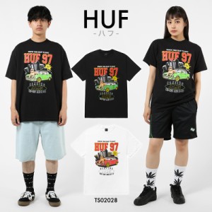 ハフ Tシャツ 半袖 HUF BLAZING JAMS TEE ブラック ホワイト トップス スケーター ストリート系 スケートボード 人気 メンズ 正規品 TS02