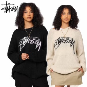 Stussy ロゴニット ステューシー クルーネックトレーナー Women’s Smooth Stock Oversized Knitted Sweater スウェット レディース 海外