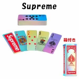 シュプリーム トランプ Supreme Bicycle Holographic Slice Cards カード 外箱付き ホログラフィック アクセサリー 2023FW レア 本物 正