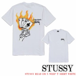 ステューシー Tシャツ Stussy READ EM N WEEP T-SHIRT WHITE ホワイト ロゴ 半袖 オーバーサイズ メンズ 正規品 ST0235004 [衣類] ユ0058