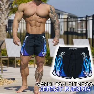 ヴァンキッシュ サーフパンツ ボードショーツ VQ BLACK AND BLUE JEREMY BUENDIA MEN’S PHYSIQUE BOARD SHORTS ハーフ 短パン ループ メ