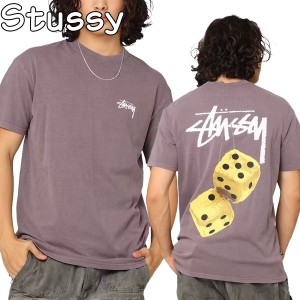 Stussy Tシャツ ステューシー ロゴ 半袖 Fuzzy Dice T-Shirt オーバーサイズ メンズ 海外限定 USサイズ ユニセックス 正規品 ST024W1002 