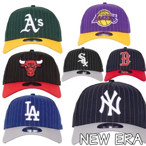 ニューエラ キャップ 帽子 海外限定 NEW ERA ’2-Tone Pinstripe’ 9FORTY A-Frame Snapback レア アクセサリー メンズ ユニセックス 正