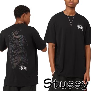 Stussy Tシャツ ステューシー ロゴ 半袖 UV Dragon T-Shirt オーバーサイズ メンズ 海外限定 USサイズ ユニセックス 正規品 ST0M0465 [衣